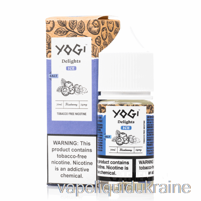 Vape Liquid Ukraine Blueberry Ice Salts - Yogi Delights - 30mL 24mg